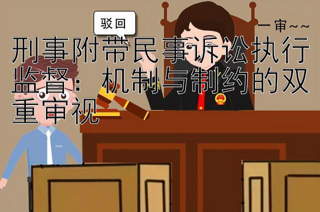 刑事附带民事诉讼执行监督：机制与制约的双重审视