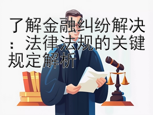 了解金融纠纷解决：法律法规的关键规定解析