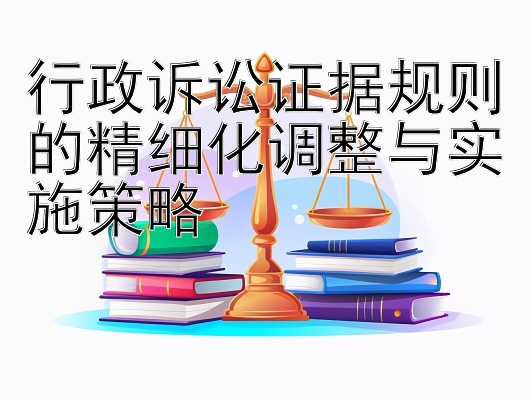 行政诉讼证据规则的精细化调整与实施策略