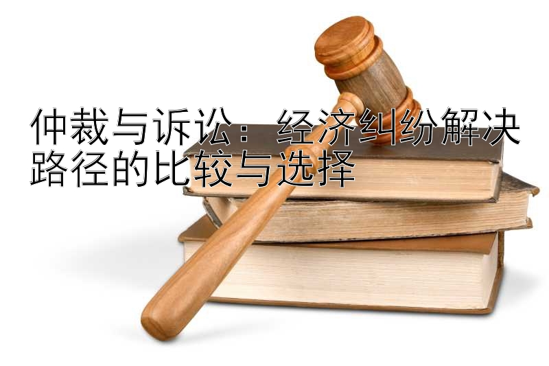 仲裁与诉讼：经济纠纷解决路径的比较与选择