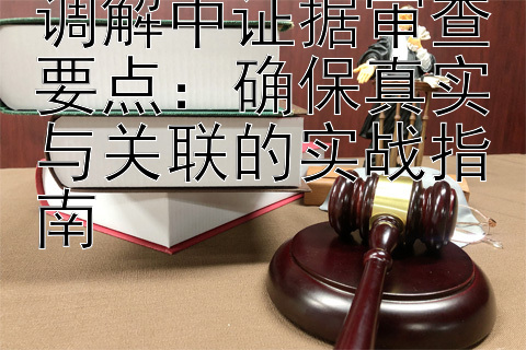 调解中证据审查要点：确保真实与关联的实战指南