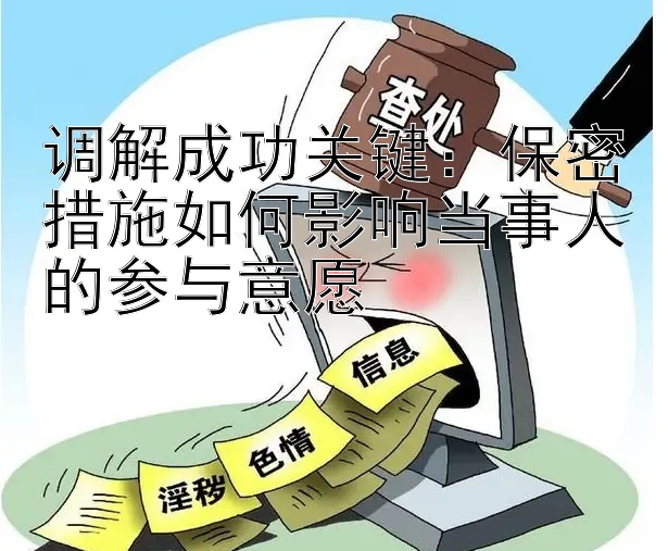 调解成功关键：保密措施如何影响当事人的参与意愿